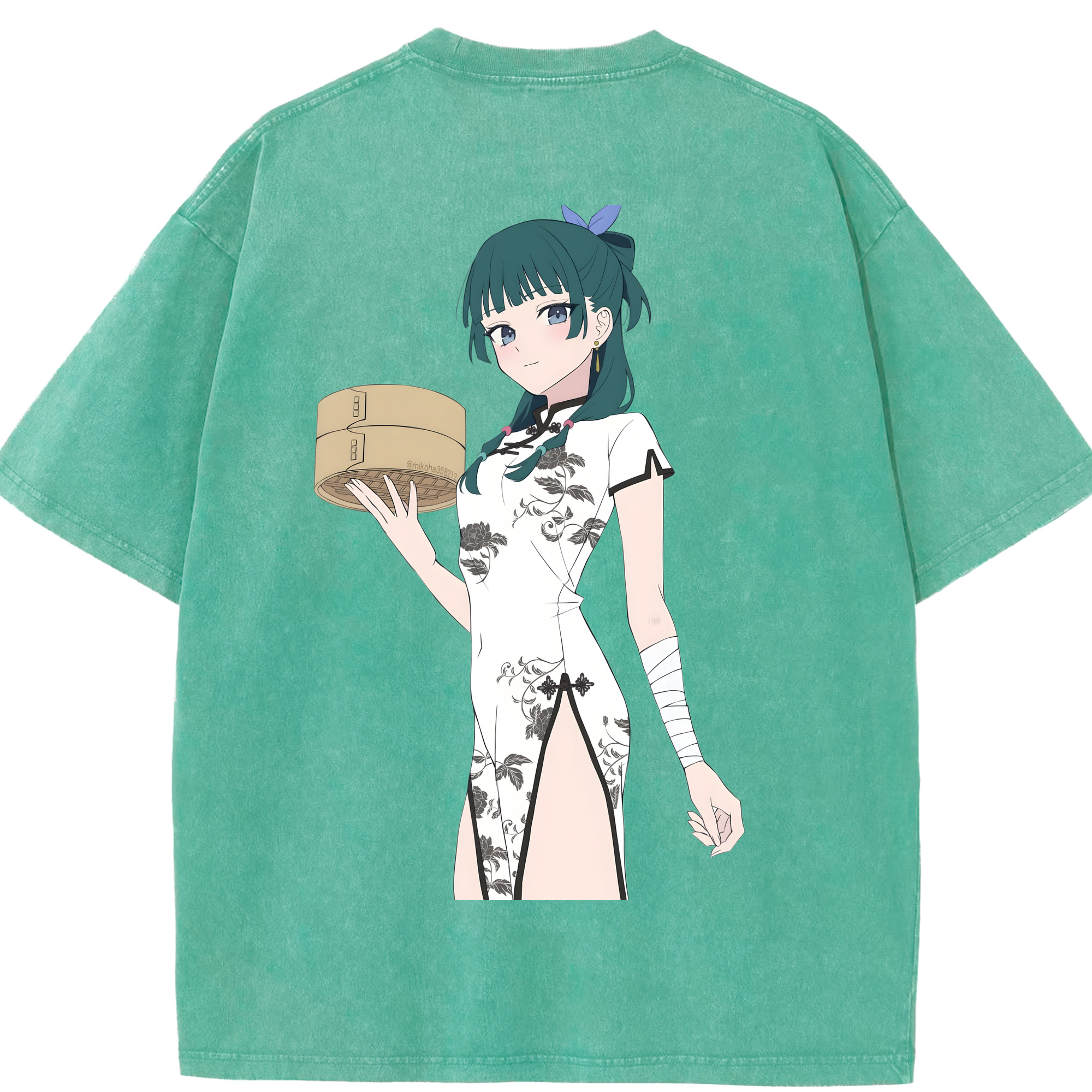 （画像用） 薬屋のひとりごと The Apothecary Diaries 綿100% ヴィンテージ風 半袖Tシャツ（背面プリント）